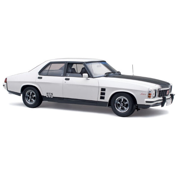 1:18 scale Holden HX Monaro GTS Sedan Cotillion White (308ci Engine)