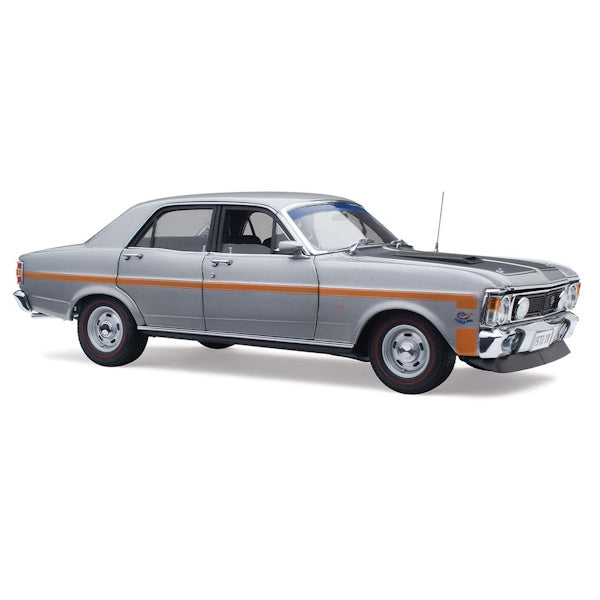 1:18 scale Ford XW Falcon GT-HO Phase II Silver Fox