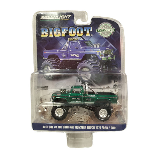 1:64 scale Bigfoot #1 The Original Monster Truck 1974 Ford F-250 Green Machine
