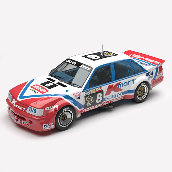 1:43 scale Warren Cullen/Alan Jones #8 K-Mart Auto Racing Holden VK Commodore Group C 1984 James Hardie 1000