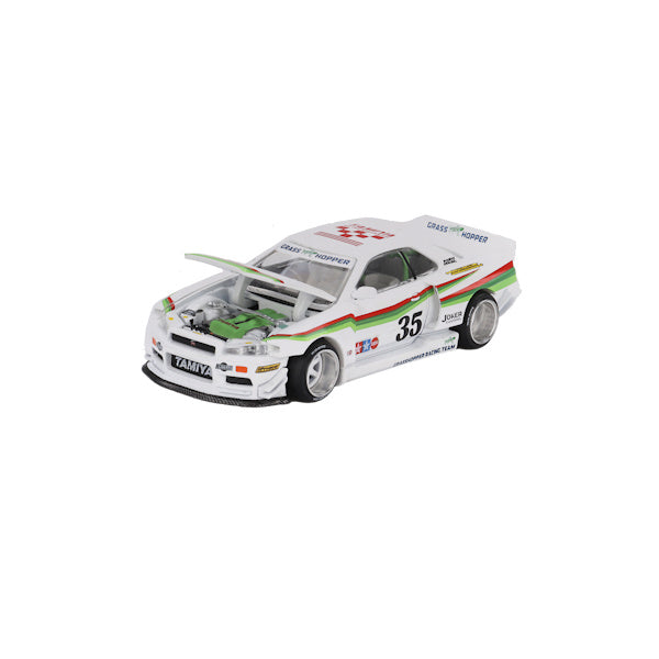 1:64 scale Nissan Skyline GT-R (R34) Tamiya x Kaido House "The Grasshopper" V1