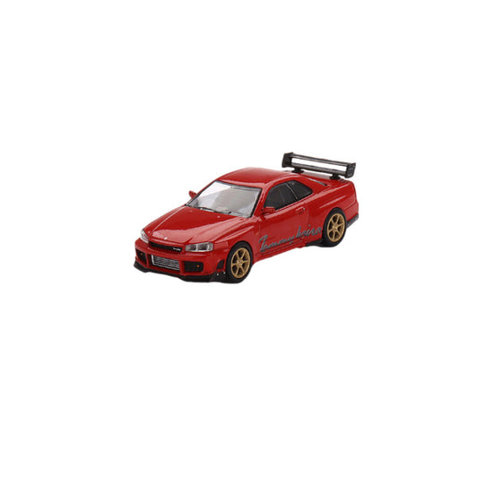 1:64 scale Nissan GT-R (R34) Tommykaira R-z Red