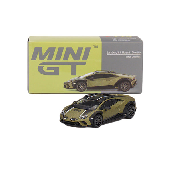 1:64 scale Lamborghini Huracán Sterrato Verde Gea Matt