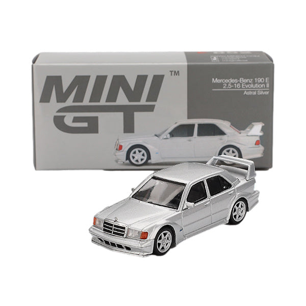1:64 scale Mercedes-Benz 190E 2.5-16 Evolution II Astral Silver