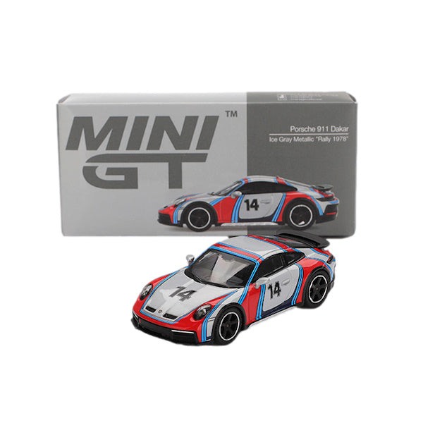 1:64 scale Porsche 911 Dakar Ice Grey Metallic "Rally 1978"