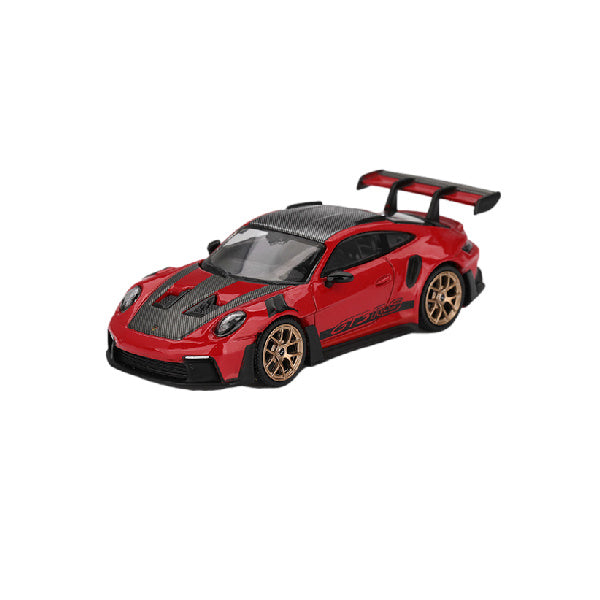 1:64 scale Porsche 911 (992) GT3 RS Weissach Package Guards Red