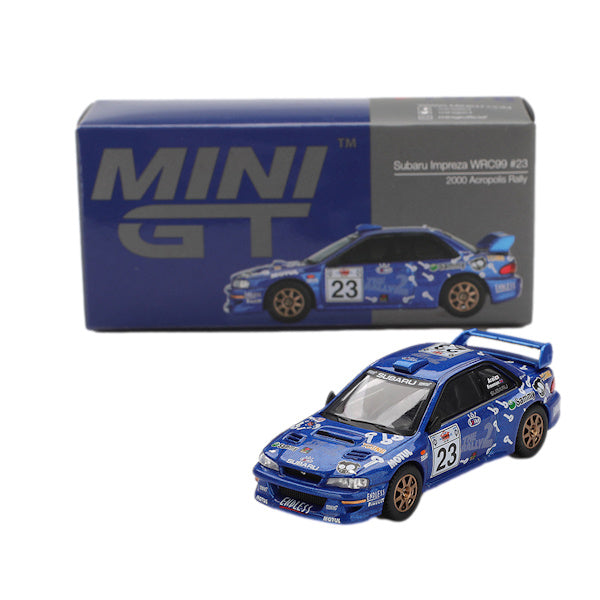 1:64 scale Spike Subaru Team #23 Subaru Impreza WRC99 2000 Acropolis Rally