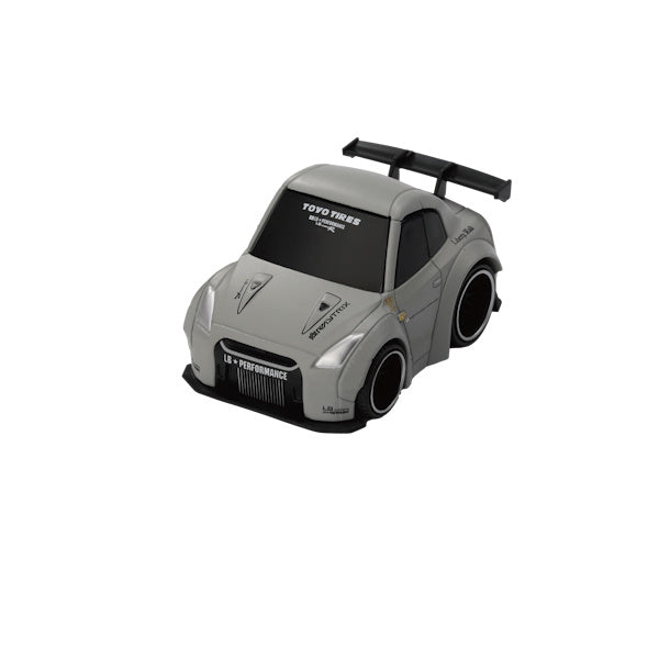 1:64 scale Nissan GT-R R35 LB★WORKS Type 1, Rear Wing ver 1 Matte Grey