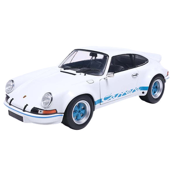 1:18 scale 1973 Porsche 911 RSR White/Blue Carrera Stripes