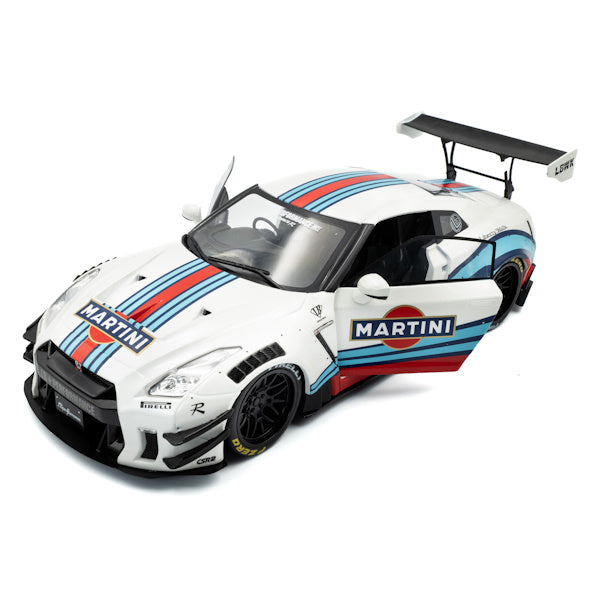 1:18 scale Nissan GT-R (R35) W/ Liberty Walk Body Kit KIT 2.0 M 2024 Martini