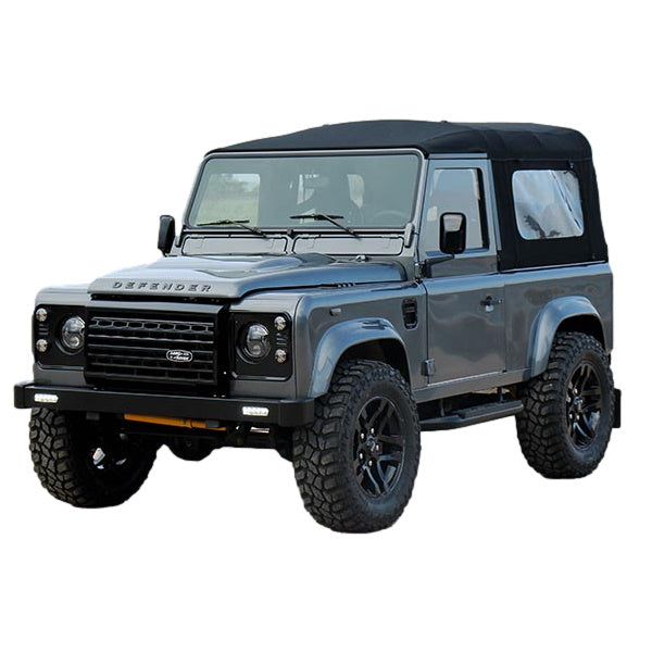 1:18 scale 2016 Land Rover Defender 90 Short with rear cover mat Silver