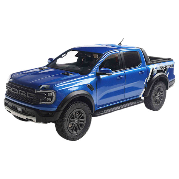 1:18 scale 2024 Ford Ranger Raptor Blue Lightning