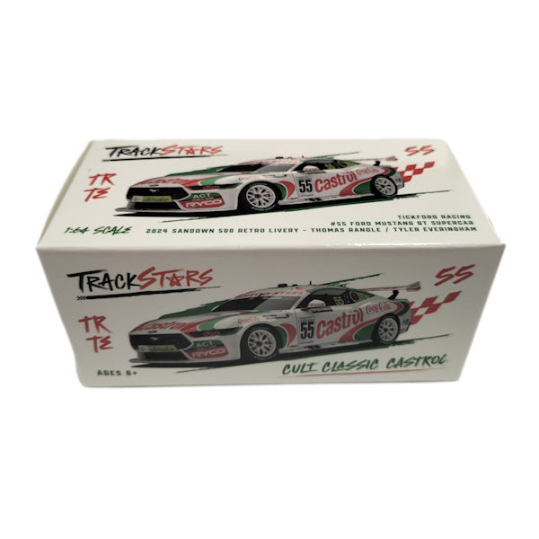 1:64 scale Tickford Racing #55 Ford Mustang GT Supercar 2024 Sandown 500 Retro Livery Thomas Randle/Tyler Everingham