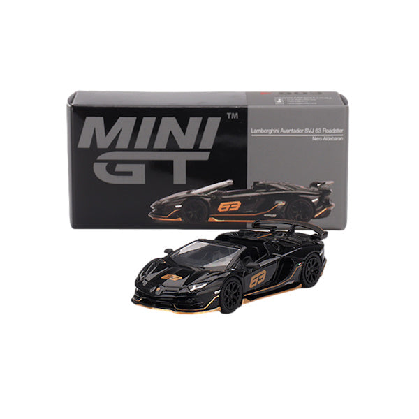 1:64 scale Lamborghini Aventador SVJ 63 Roadster Nero Aldebaran