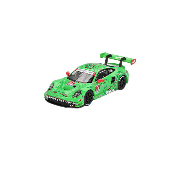 1:64 scale AO Racing "Rexy" #77 Porsche 911 GT3 R 2024 IMSA Daytona 24 Hrs GTD Pro 2nd Place
