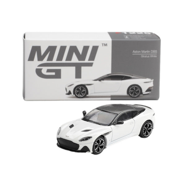 Mini GT 1:64 scale Aston Martin DBS Stratus White