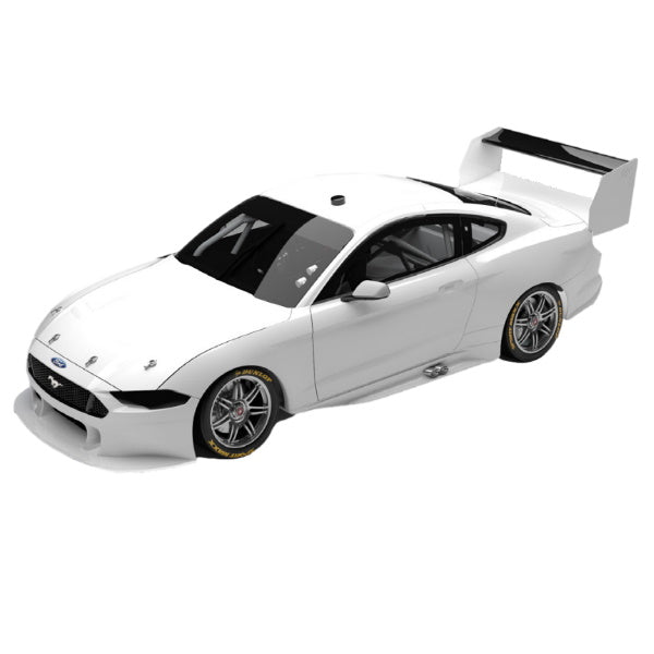 1:18 scale Ford Mustang GT Supercar Gloss White Plain Body Edition