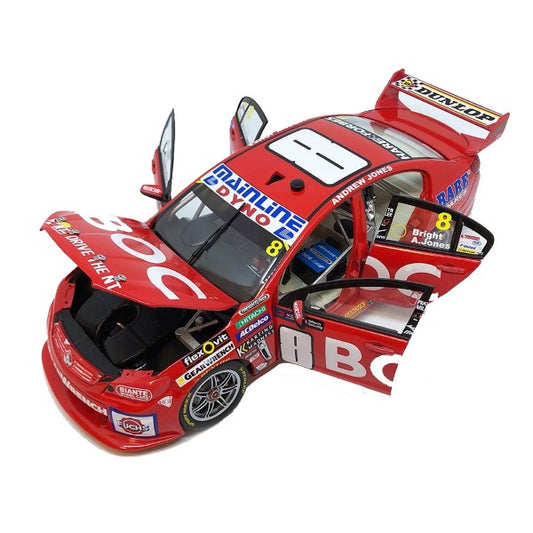 1:18 scale Bright/Jones #8 Team BOC Holden VF Commodore 2016 Sandown 500 Retro Livery
