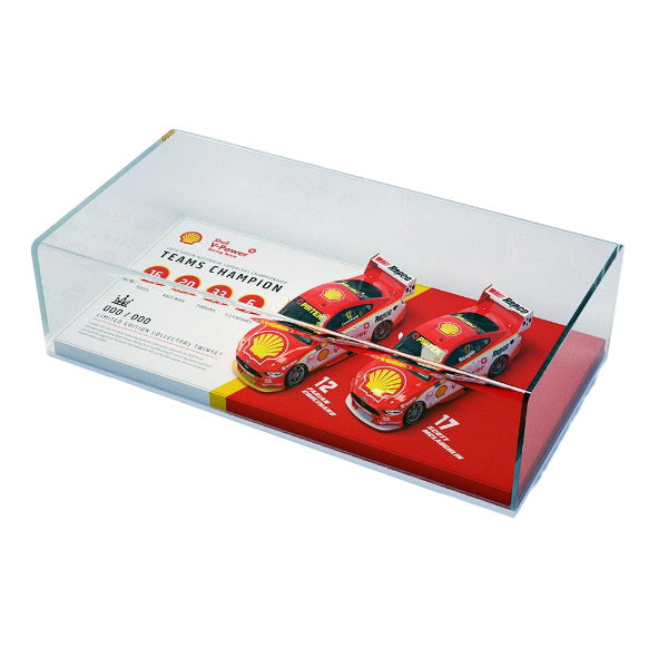 1:43 scale Shell V-Power Racing Team #12/#17 Ford Mustang GT Supercars 2019 Teams Champion Twinset