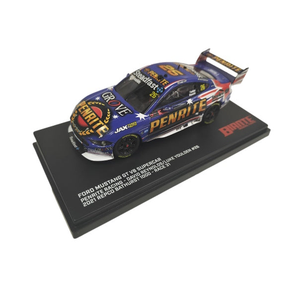 1:43 scale David Reynolds and Luke Youlden #26 Penrite Racing Mustang GT 2021 Repco Bathurst 1000