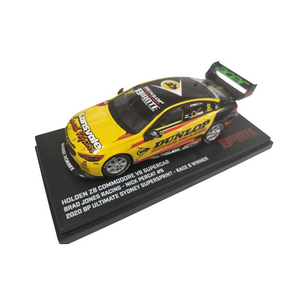 1:43 scale Nick Percat #8 BJR ZB Commodore 2020 Race 8 BP Ultimate Sydney SuperSprint Winner
