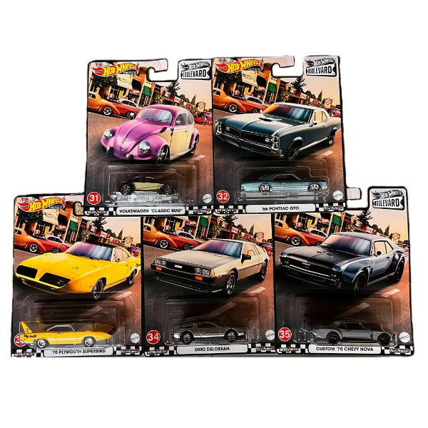 1:64 scale Hot Wheels Premium Boulevard 2021 Mix 3 Set