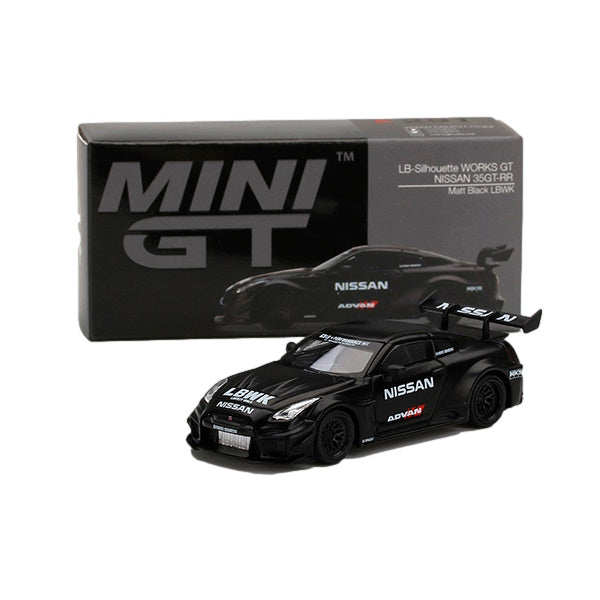 1:64 scaleLB-Silhouette WORKS GT NISSAN 35GT-RR Ver.2 Matt Black LBWK