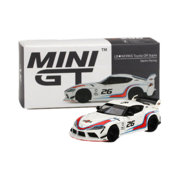1:64 scale LB-WORKS Toyota GR Supra Martini Racing
