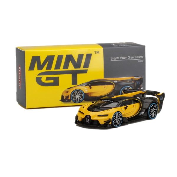 1:64 scale Bugatti Vision Gran Turismo Yellow