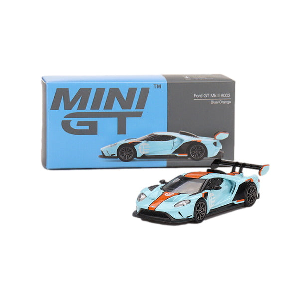 1:64 scale Ford GT Mk II #002 Blue/Orange