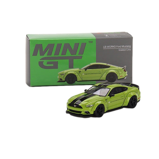 1:64 scaleLB-WORKS Ford Mustang Grabber Lime