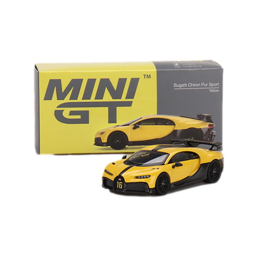 1:64 scale Bugatti Chiron Pur Sport Yellow