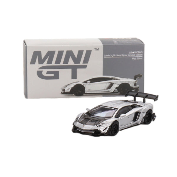 1:64 scale LB-WORKS Lamborghini Aventador Limited Edition Matt Silver