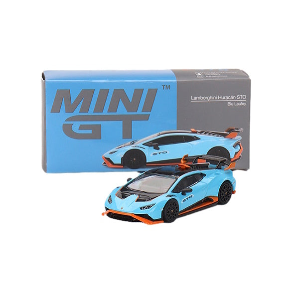 1:64 scale Lamborghini Huracán STO Blu Laufey