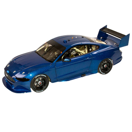 1:18 scale Ford Mustang GT Supercar Metallic Blue Plain Body Edition