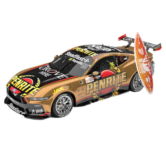1:18 scale David Reynolds #26 Penrite Racing Ford Mustang GT 2023 Gold Coast 500 Winner