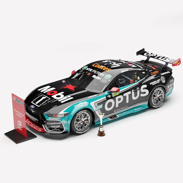 1:18 scale Chaz Mostert #25 Mobil 1 Optus Racing Mustang GT 2025 Repco Supercars Championship Winner