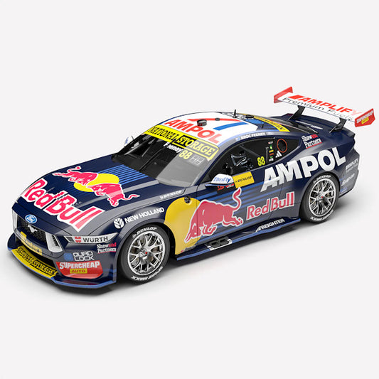1:43 scale Broc Feeney #88 Red Bull Ampol Racing Mustang GT 2026 Dunlop Sydney 500 Race 1 Winner