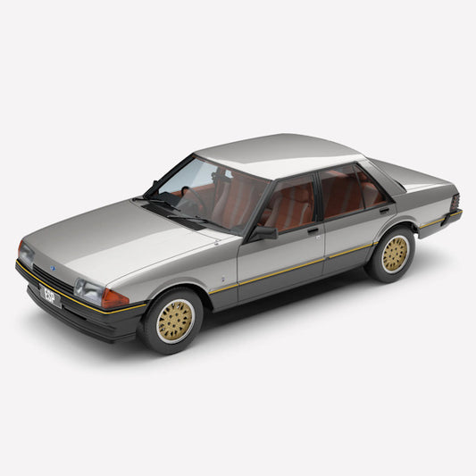 1:18 scale Ford XE Falcon ESP Silver Grey over Charcoal