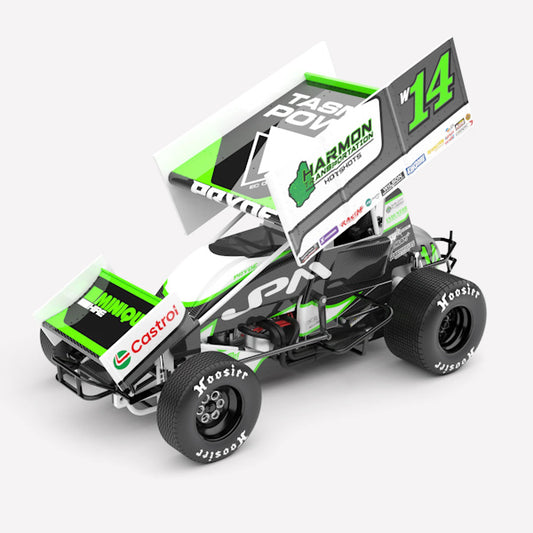 1:18 scale Jason Pryde #W14 Jason Pryde Motorsport Sprintcar 2024/2025 Season