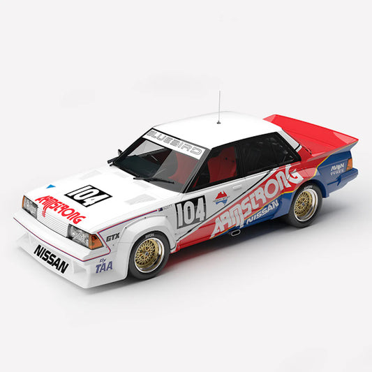 1:43 scale Gary Scott #104 Armstrong Nissan Bluebird Turbo 1985 Queensland Sports Sedan Championship Surfers Paradise