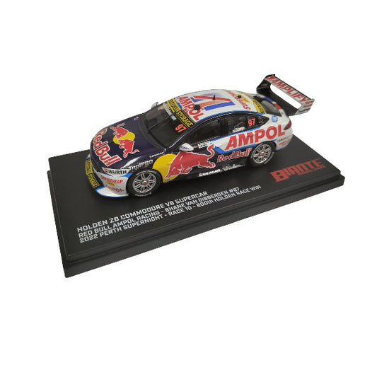 1:43 scale Shane van Gisbergen #97 Red Bull Ampol Racing ZB Commodore 2022 Perth Supernight 600th Holden Race Win