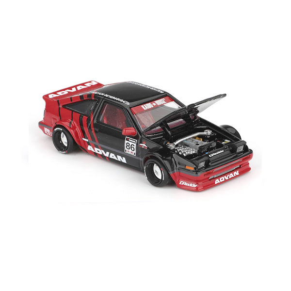 1:64 scale Toyota AE86 Sprinter Trueno Kaido ADVAN