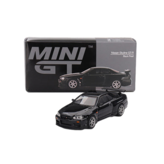 1:64 scale Nissan Skyline GT-R (R34) V-Spec Black Pearl