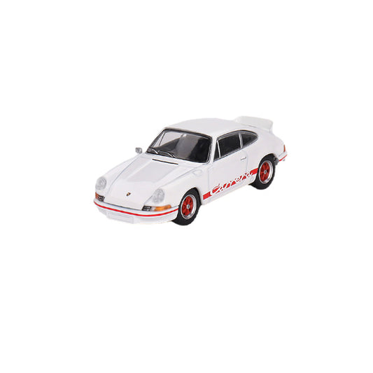 1:64 scale Porsche 911 Carrera RS 2.7 Grand Prix White with Red Livery
