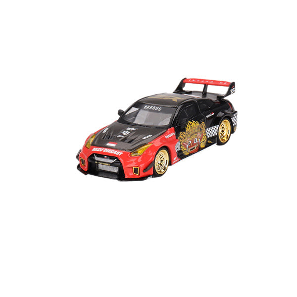 1:64 scale LB-Silhouette WORKS GT NISSAN 35GT-RR Ver.1 “BARONG” MINI GT x MIZU Diecast