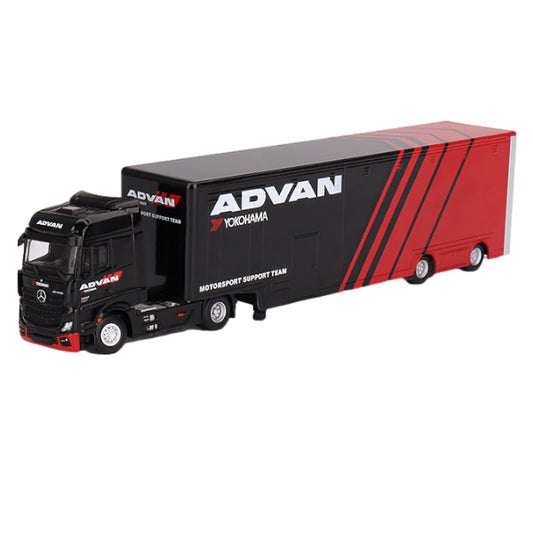 1:64 scale Mercedes-Benz Actros and ADVAN Racing Transporter