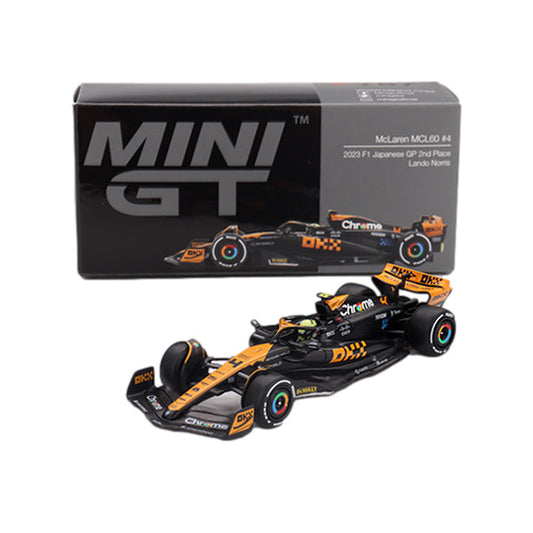 1:64 scale Lando Norris #4 McLaren MCL60 2023 Japanese GP 2nd Place
