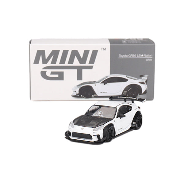 1:64 scale Toyota GR86 LB★Nation White