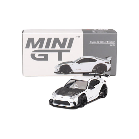 1:64 scale Toyota GR86 LB★Nation White